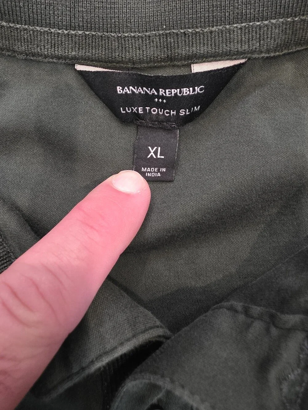 Banana Republic Dark Olive Green Polo Shirt